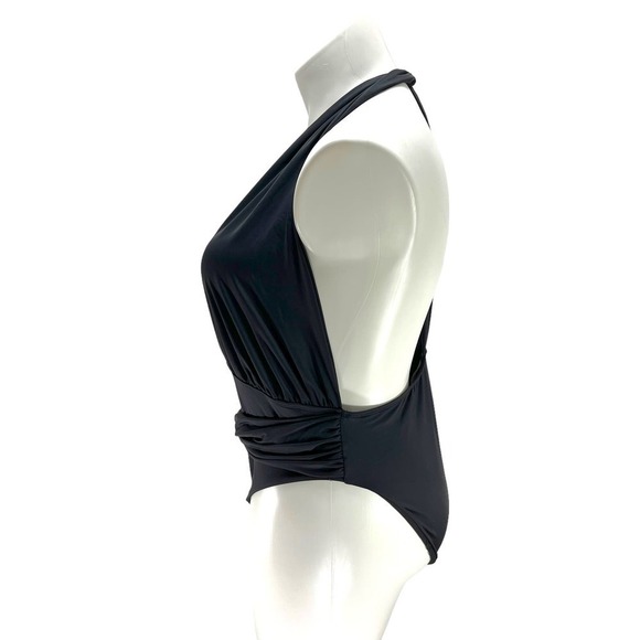 Good American NEW Waist Cincher One-piece Swimsuit In Matte Black Plus Size 3X - Picture 7 of 16